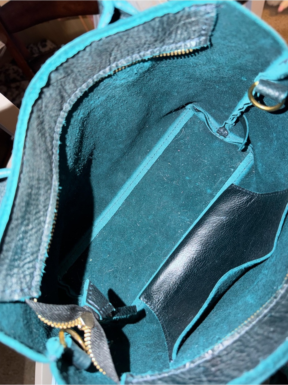 EUC large raindrop - Boreal - zip -Portland Leather Goods - Picture 4 of 4
